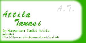 attila tamasi business card